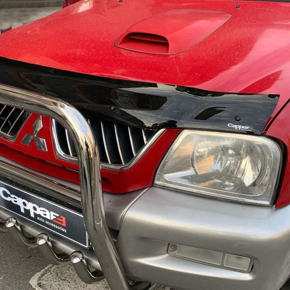 Дефлектор капота (EuroCap) для Mitsubishi L200 1996-2006 рр | Зображення 2