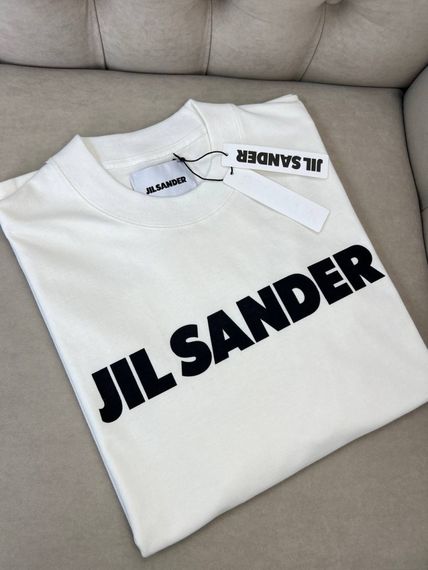 Футболка Jil Sander Classic Logo чоловіча біла бавовна f725 | Зображення 2