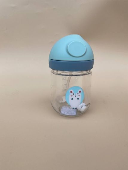 Поїльник непроливайка з трубочкою і грузиком їжачок зеленого кольору 250мл | Зображення 4