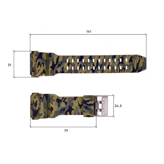 Ремешок для часов Skmei 1965CMGN Camo Green | Зображення 2