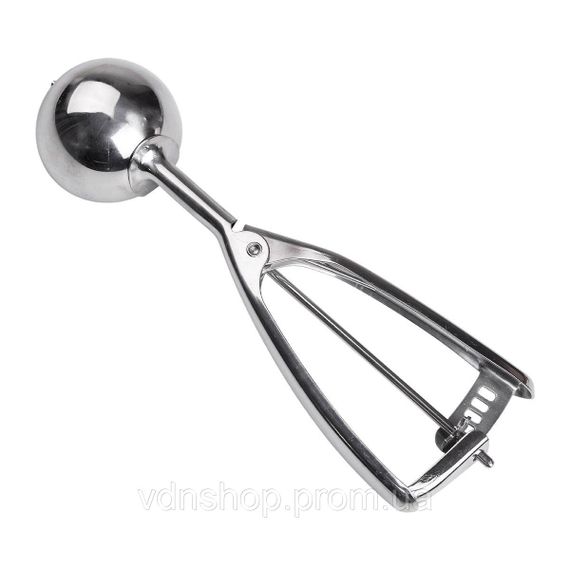 Кругла ложка для морозива 21×6.5×3.5 см з нержавіючої сталі HP-19-20-5.4x21.3CM | Зображення 2