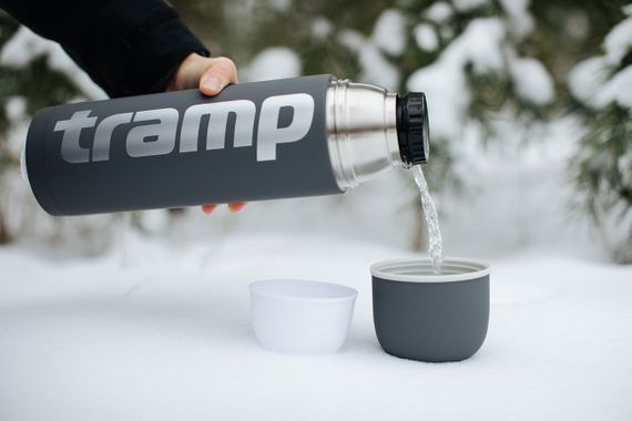 Термос Tramp Soft Touch 1,2 л сірий, термос трамп туристичний для напоїв | Зображення 7
