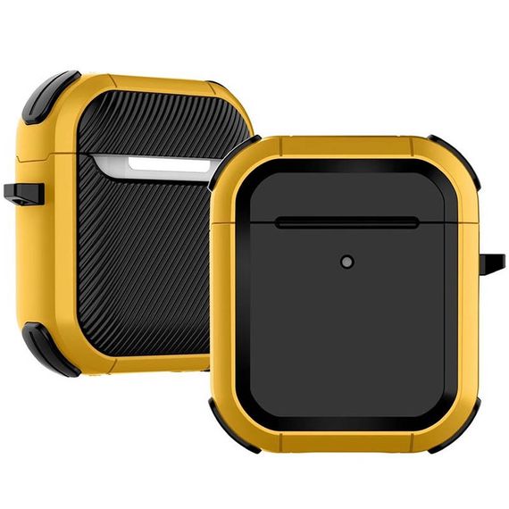 Футляр протиударний Black ed. для навушників Airpods 1/2 Yellow