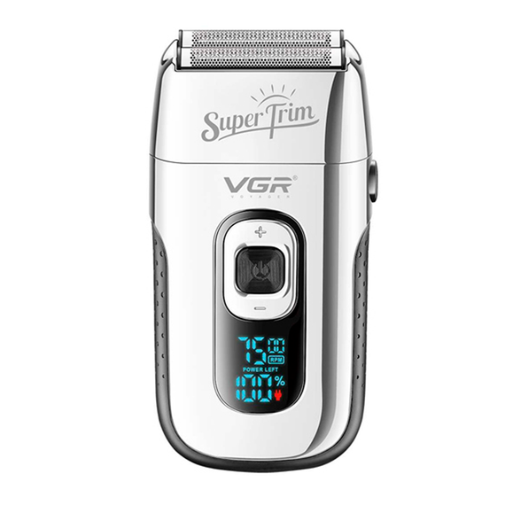 Электробритва VGR V-332 SILVER шейвер, двойное лезвие, триммер, LED дисплей | Зображення 1