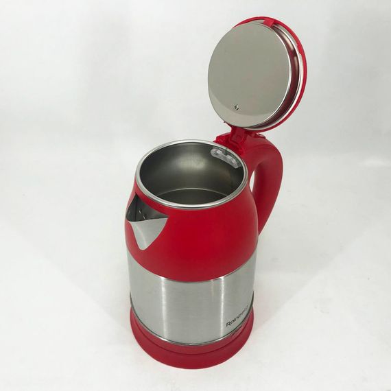 Электрочайник Rainberg RB-808 2 л нержавеющая сталь, стильный электрический чайник. CL-394 Цвет: красный | Зображення 7