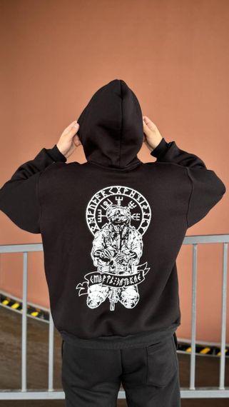 Худі мілітарі смерть зачекає чорн | Зображення 2