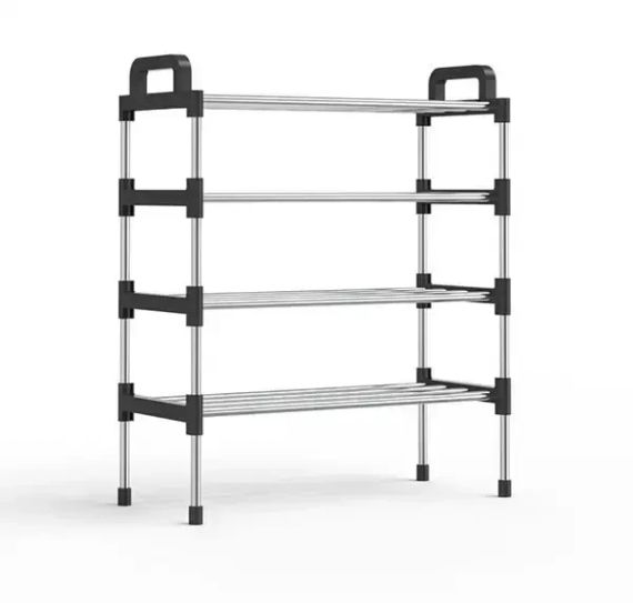 Полка для обуви металл 4 секции Shoe rack