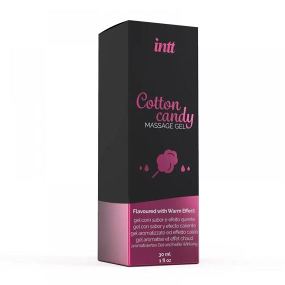Съедобный массажный гель для интимных зон Intt Cotton Candy (30 мл) Sex Aura | Зображення 1