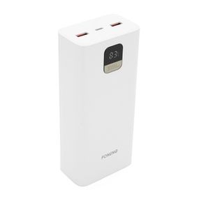 Power Bank FONENG P55 30000mAh, 2*USB+Tepe-C, White, 0.580kg, Box