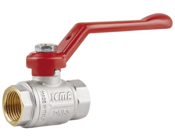 Кран кульовий Icma 1/2" прямий №350 (87350AD11)