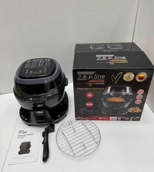 Смарт-аэрофритюрница с функцией вращения на 18 программ Zepline ZP-140 10литров 4000Вт