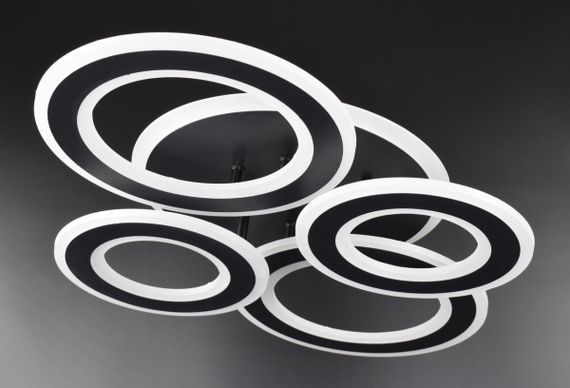 Люстра світлодіодна стельова LED світильник для квартири на стелю лед 26334 Чорний 11х45х58 см.