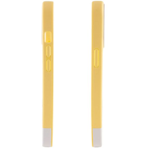 Чохол TPU+PC Bichromatic для Apple iPhone 13 (6.1") Creamy-yellow / White | Зображення 3