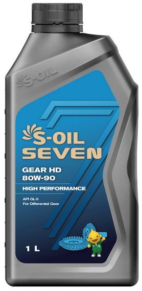 Трансмісійна олива S-OIL 7 GEAR HD 80W90 1л напівсинтетичне