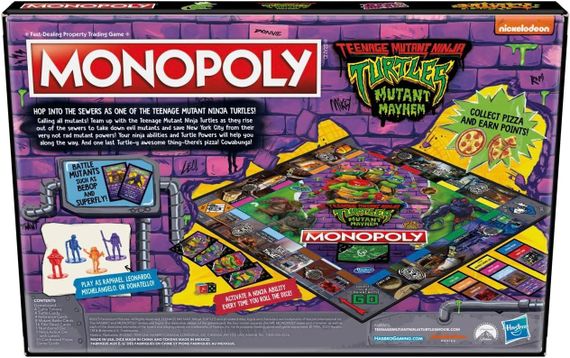 Настольная игра Monopoly. Teenage Mutant Ninja Turtles. Mutant Mayhem (Монополия. Ниндзя Черепашки) (английский) УЦЕНКА! | Зображення 1