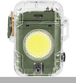 Багатофункціональний ліхтар D52-2 COB black з Li-Ion акумулятором, індикацією заряду, запальничкою та зарядкою через Type-C (46806-d52-2-cob_226)