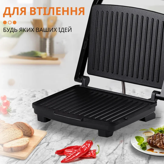 Гриль контактный Sokany KJ202SS 2000 Вт | Зображення 1