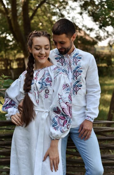 Плаття вишиванка доросле льон довге | Зображення 5