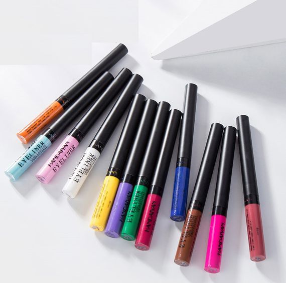 Кольорова водостійка підводка для очей HANDAIYAN Eyeliner Long Lasting Professional колір №35 | Зображення 4