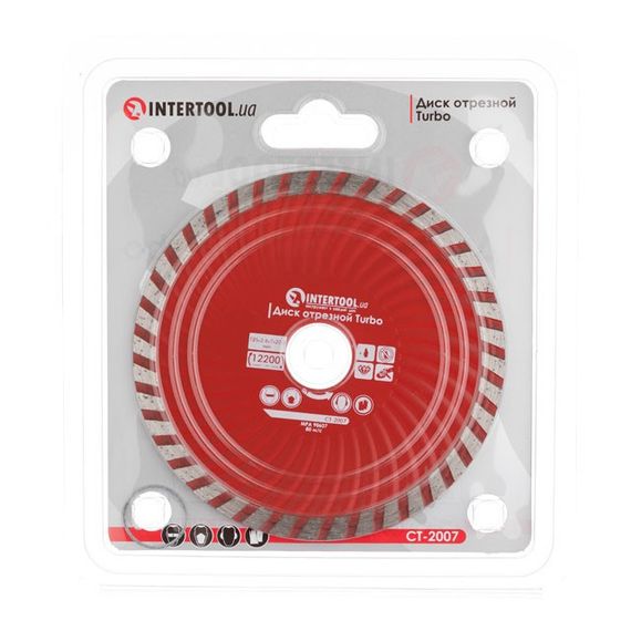 Диск відрізний Turbo, алмазний INTERTOOL CT-20071 | Зображення 1