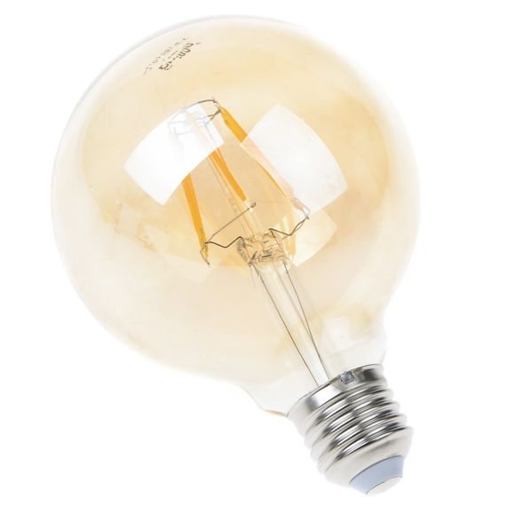 Лампа светодиодная LED 6W E27 COG WW G95 Amber 220V | Зображення 1