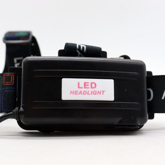 Фонарь налобный аккумуляторный RJ 3000, зарядка от сети и прикуривателя / Светодиодный фонарь на голову | Зображення 7