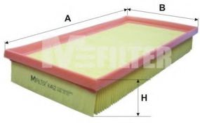 Фільтр повітря SEAT IBIZA, VW POLO (вир-во M-filter) MFILTER K462 на VW POLO (9N_)