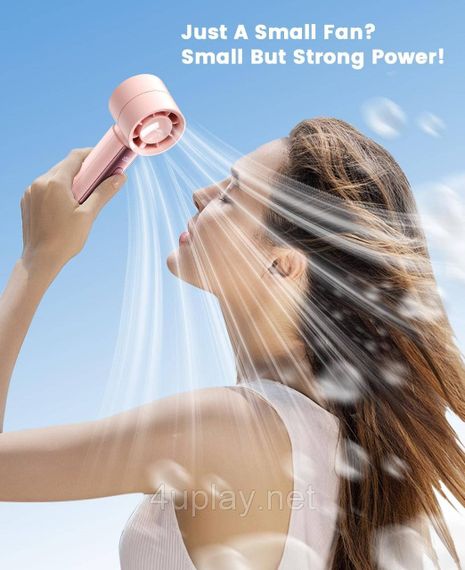 Ручной портативный аккумуляторный вентилятор с LED дисплеем coldSky Handheld Fan 4000mAh | Зображення 3