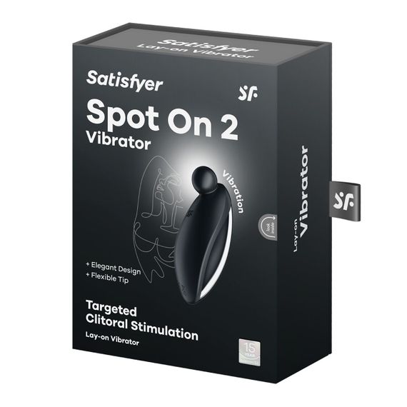 Вібратор для зовнішньої стимуляції Satisfyer Spot On 2 Black, дуже потужний, гнучкий відросток | Зображення 6