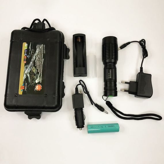 Портативний світлодіодний ліхтар із зарядкою Police, Ліхтар протиударний водонепроникний DX-92 | Зображення 6