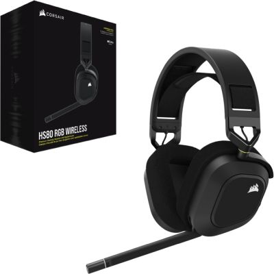 Наушники Corsair HS80 RGB Wireless Carbon (CA-9011235-EU) | Зображення 6