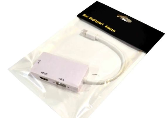 Конвертер с Mini DisplayPort на HDMI,VGA,DVI