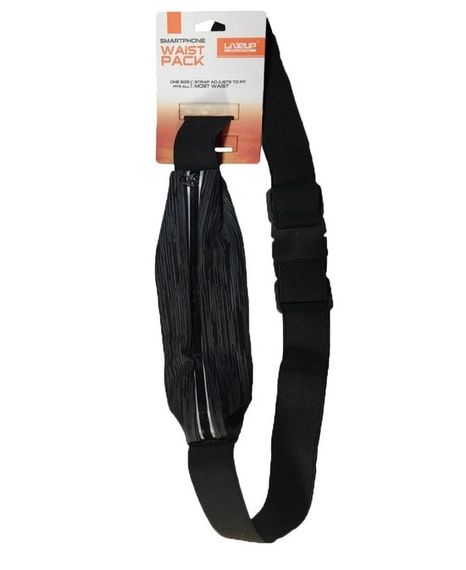 Пояс для бігу LiveUP WAIST PACK чорний Уні 25 X 9 см LS3733-blk