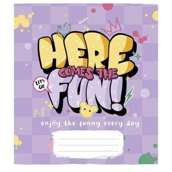 Зошит загальний "Graffiti style" 048-3327L-3 у лінію, 48 аркушів