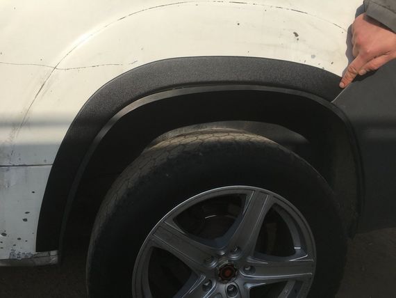 Накладки на арки (4 шт, чорні) ABS-Пластик (2007-2014) для Citroen Jumper 2007-2024 та 2014-2024 рр | Зображення 5