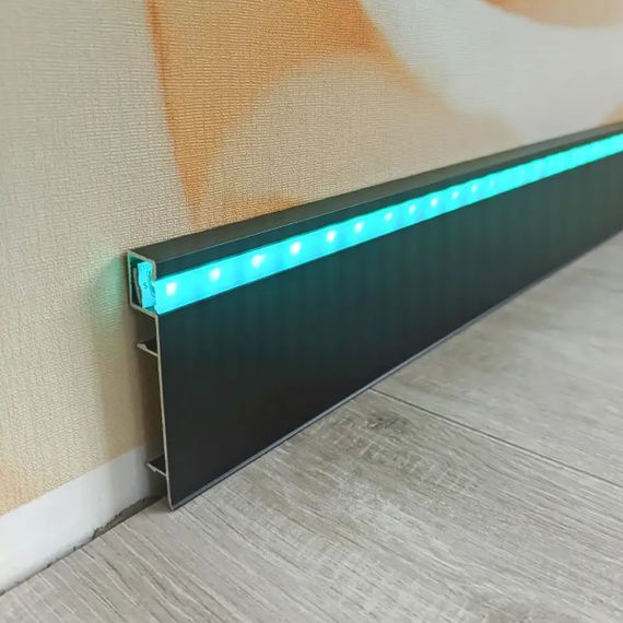 Накладной LED плинтус DEAL 4/78 LED Черный