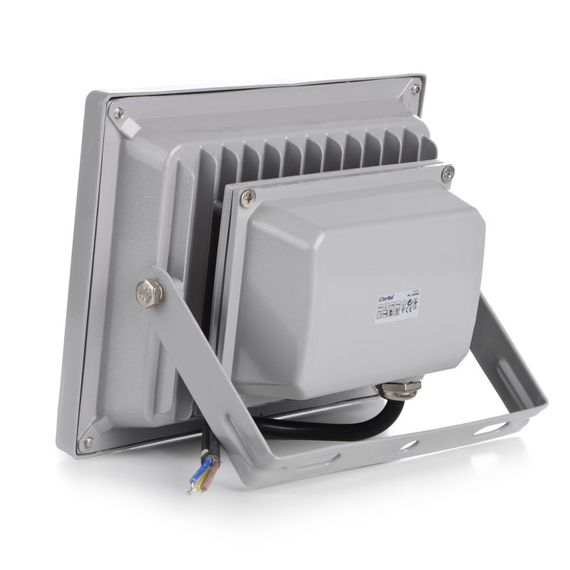 Прожектор уличный LED влагозащищенный IP65 HL-15/20W CW COB серый | Зображення 1