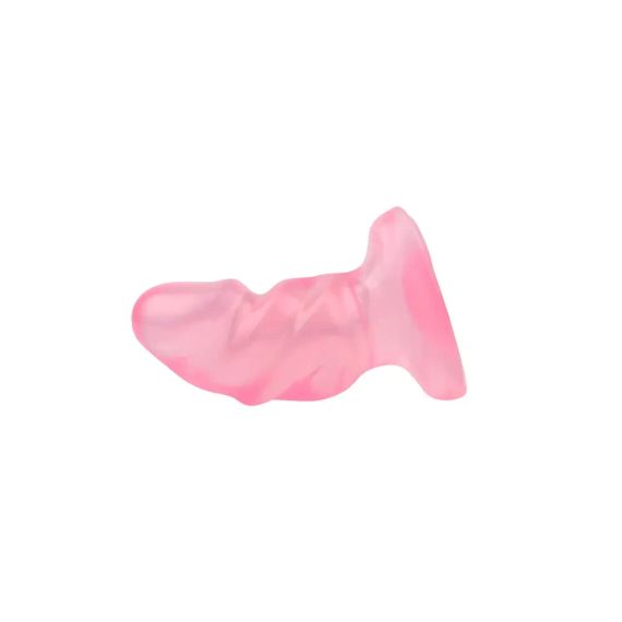 Рифлена анальна пробка Chisa Hi-Rubber Raging Mini Plug, рожева Sex Aura | Зображення 5
