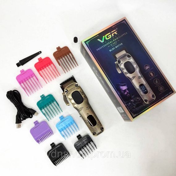 Универсальный тример для стрижки и бритья VGR V-027, Универсальный триммер для мужчин GF-10 | Зображення 9