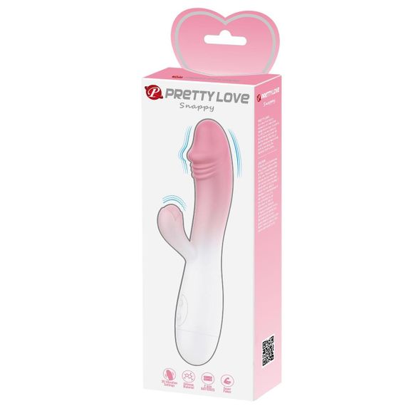 Вибратор-кролик PRETTY LOVE - SNAPPY, light pink, 30 vibration functions Sex Aura | Зображення 1