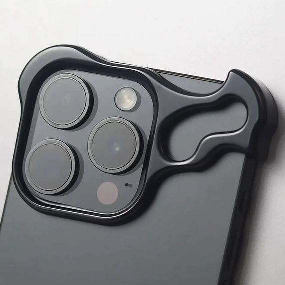 Чохол бампер металевий Epik Bumper для Apple iPhone 13 Pro, Чорний | Зображення 2
