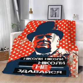 Плед 3D мотиваційний "Ніколи не здавайся" 12848 160х200 см