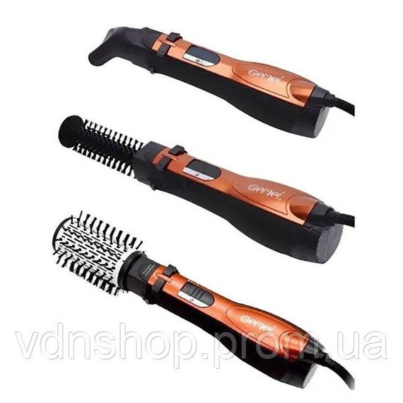 Фен браш с вращением, Фен для волос с режимами, Фен расческа для сушки волос хит NR-65 | Зображення 7