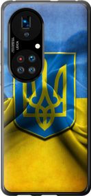 Чехол на Huawei P50 Флаг и герб Украины 1 "375u-2292-17620"