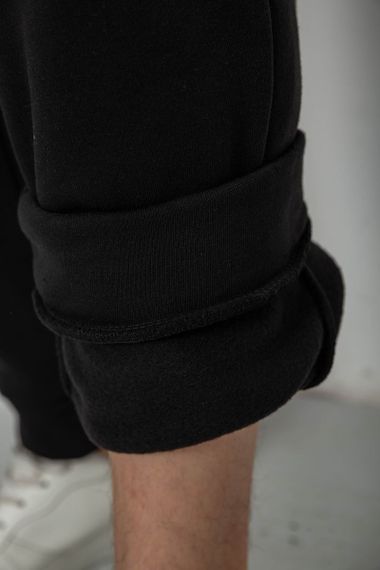 Спортивные штаны мужские на флисе, цвет черный, 238R01908 | Зображення 5