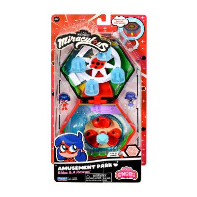 Игровой набор Miraculous Леди Баг и Супер-кот Chibi Парк развлечений 2 фигурки с аксессуарами (50553) | Зображення 3
