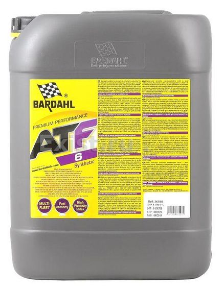 Трансмісійна олива BARDAHL ATF 6 20л. 36598 (36958)