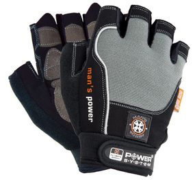 Рукавички для фітнесу Power System PS-2580 Man’s Power Black/Grey XS