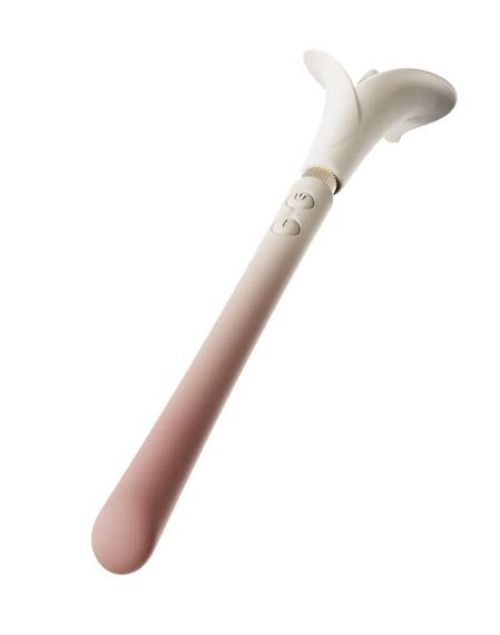 Розкішний вібромасажер Zalo – Calla Blossom Pink, двосторонній, 2 мотори | Зображення 2