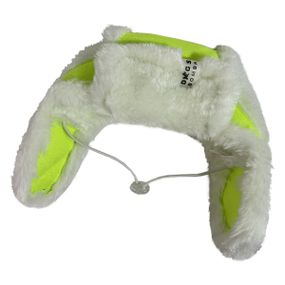 Шапка дубляж лайм S-49